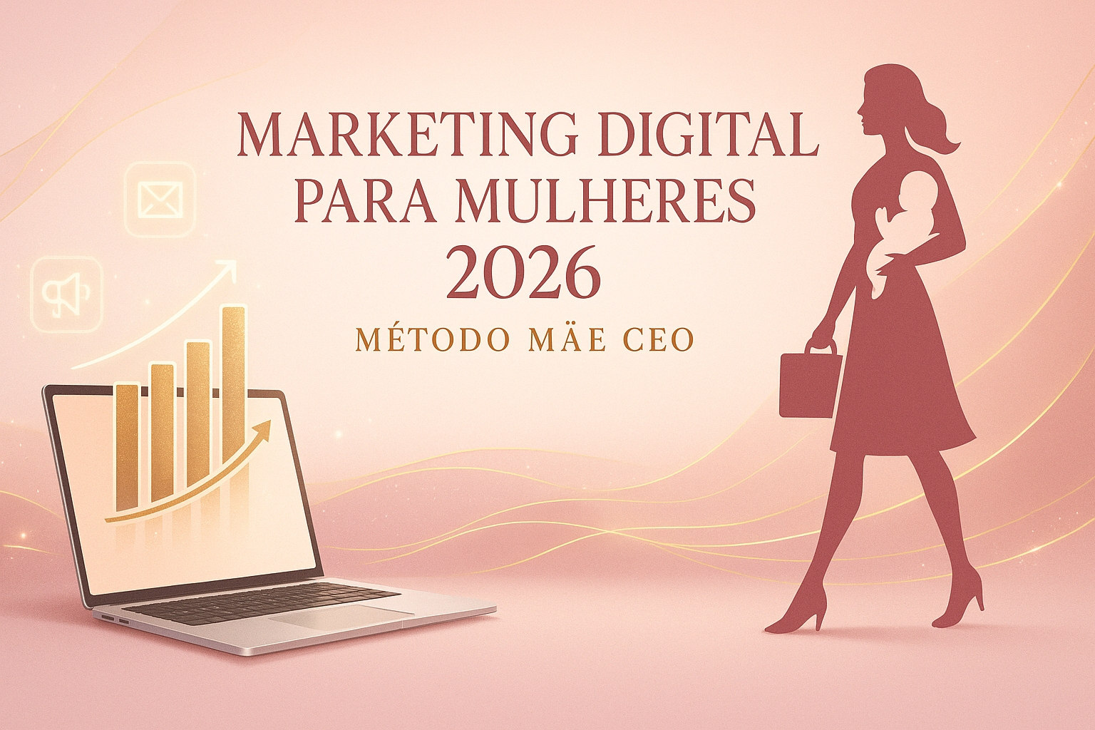 Banner sobre marketing digital para mães