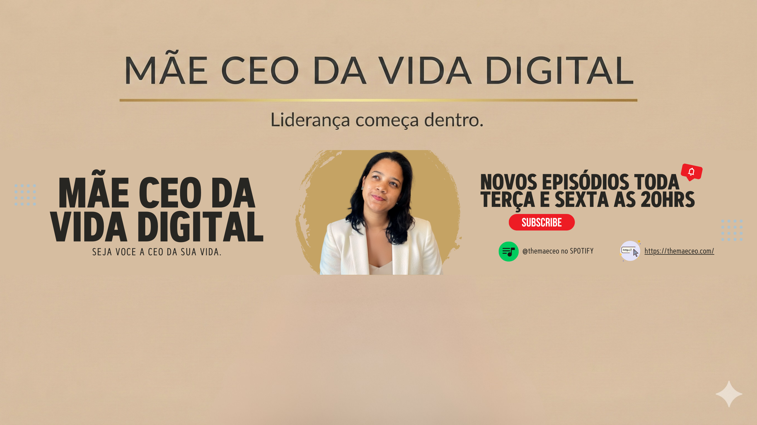 Imagem do canal do YouTube TheMaeCEO